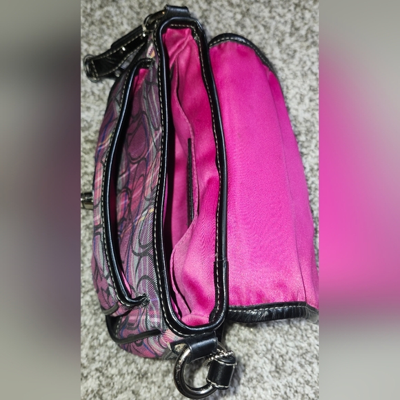 Coach Poppy Tartan Penny Flap Shoulder Bag - Picture 9 of 10